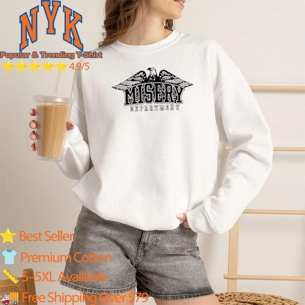 Misery Department Eagle Graphic Tee Retro Streetwear Shirt