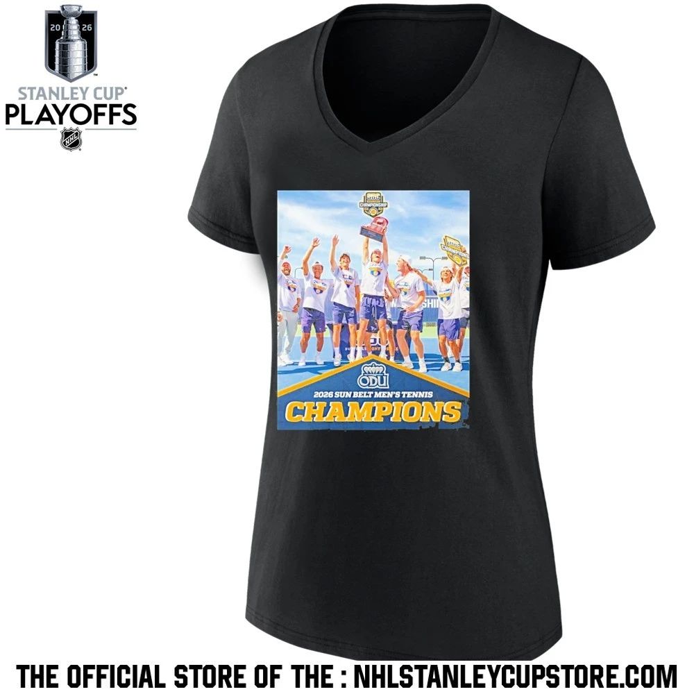 Old Dominion Mens Tennis 2026 Sun Belt Mens Tennis Champions Shirt Unisex , , , Long Sleeve Tee