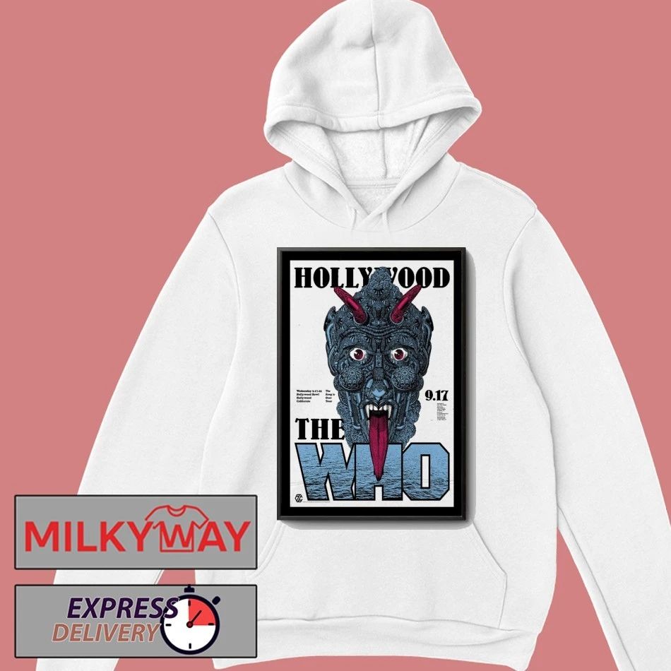The Who September 17, 2025 Hollywood Bowl, Hollywood, CA Poster shirt Unisex , , , Long Sleeve Tee