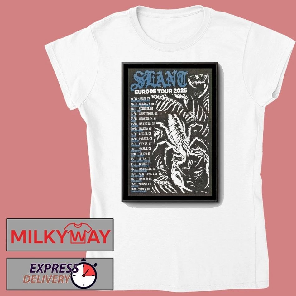 Poster Slant Tour European 2025 shirt Unisex , , , Long Sleeve Tee