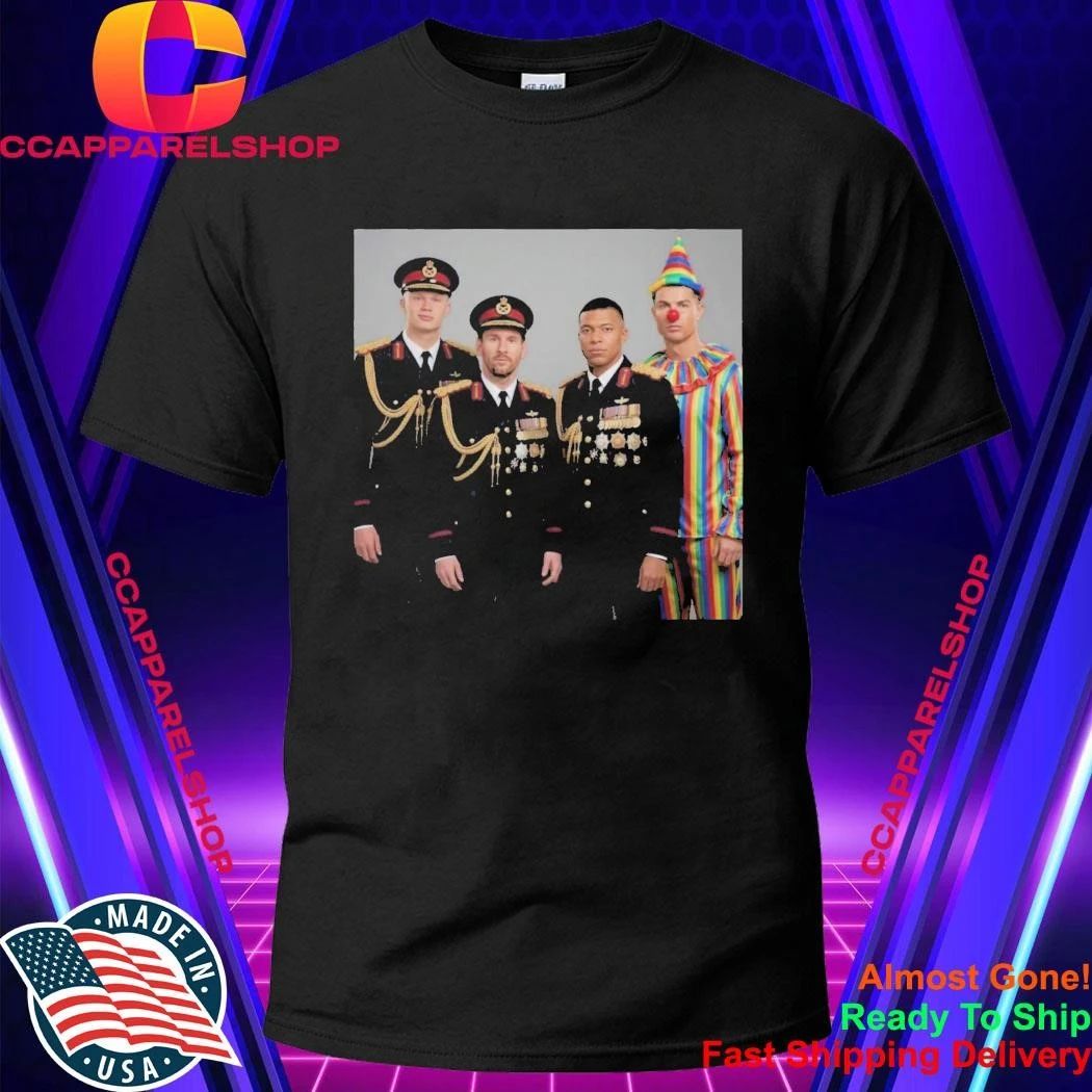 Dictator Meme Haaland Messi Mbappe Ronaldo Clown Shirt