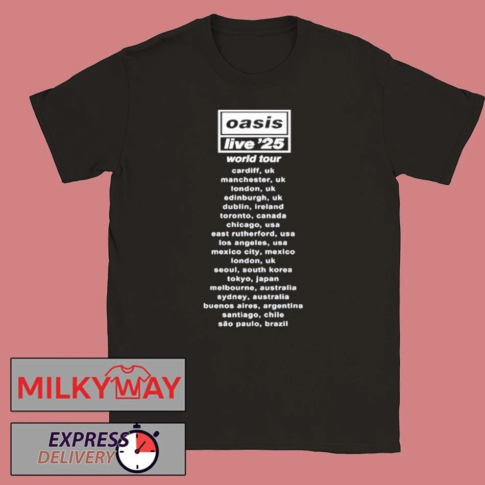OASIS World Tour in Concert Live ’25 Unisex , , , Long Sleeve Tee