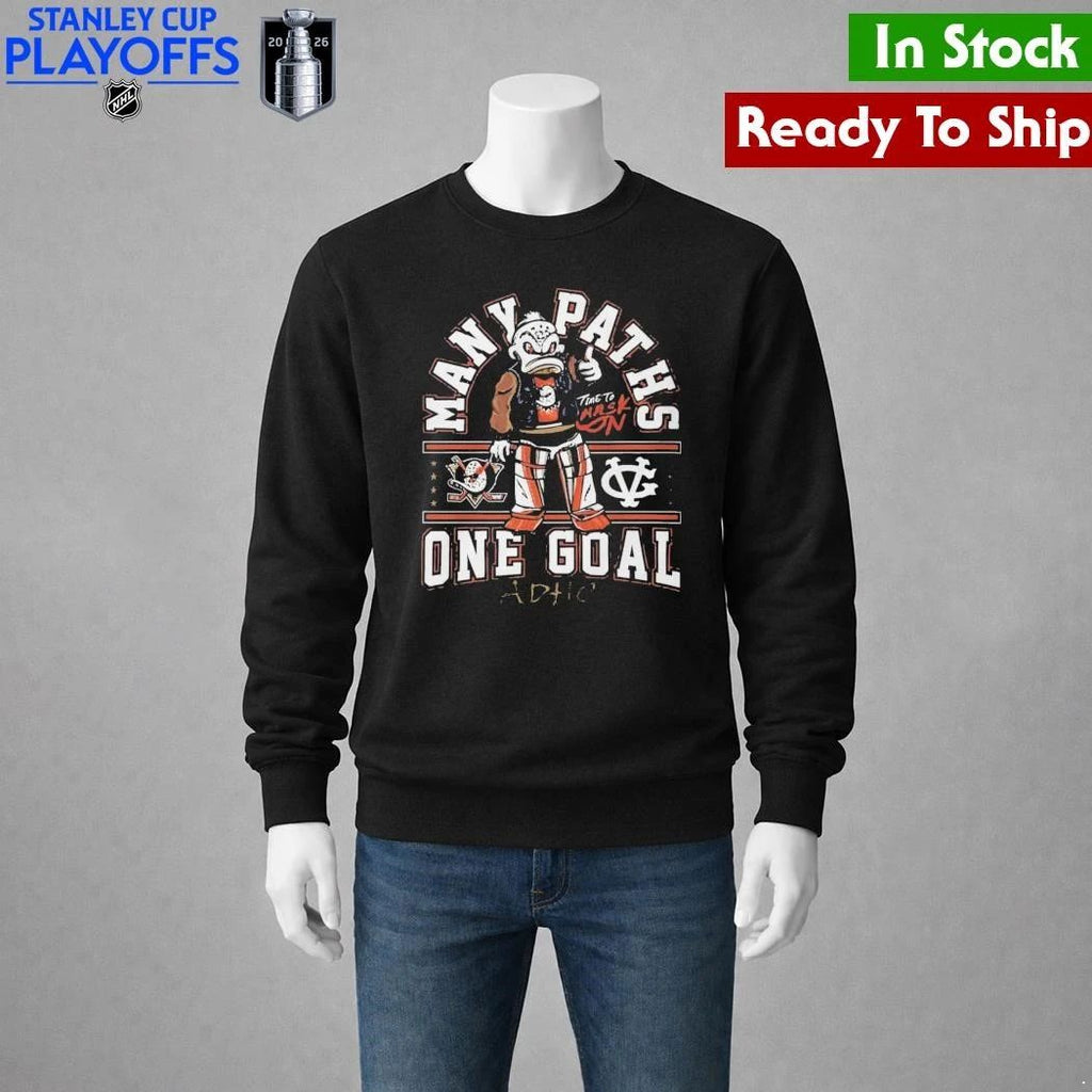 Anaheim Ducks Many Paths One Goal ADHC Shirt Unisex , , , Long Sleeve Tee