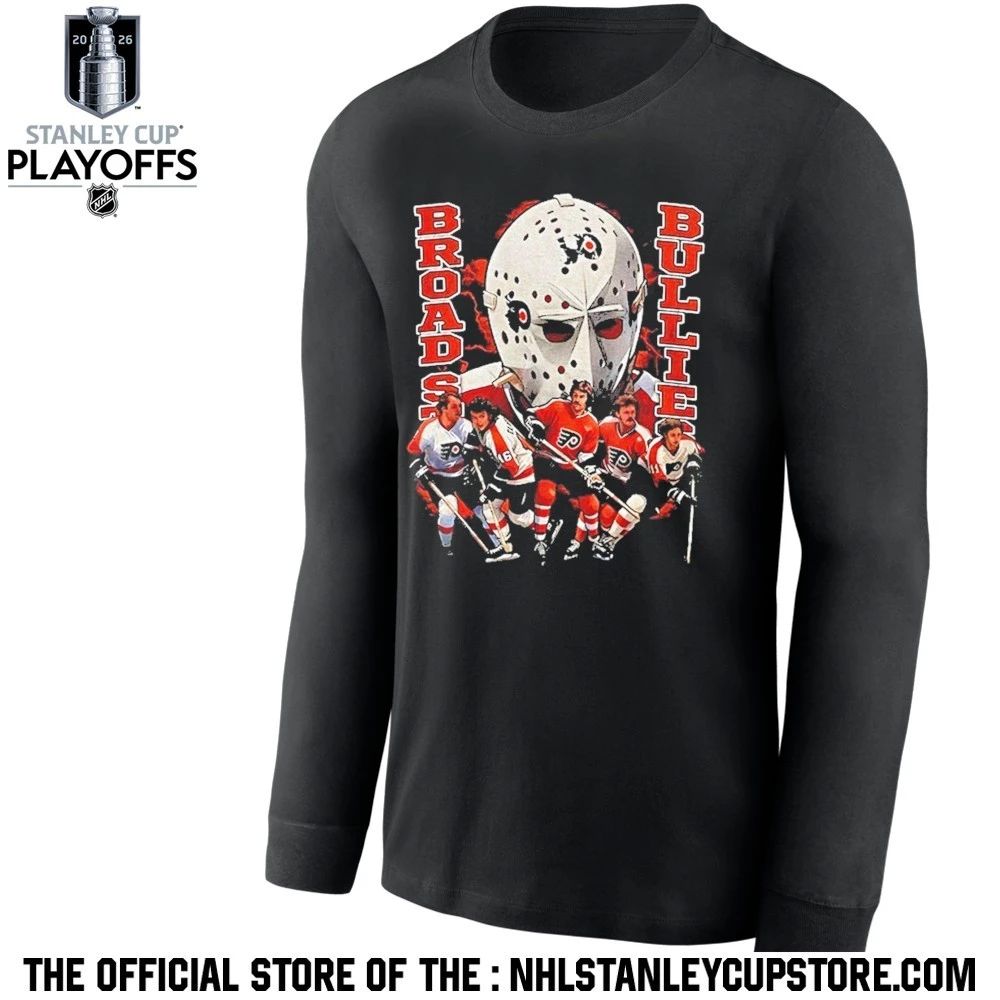 Broad Street Bullies Philadelphia Flyers Vintage Hockey Nhl Graphic Shirt Unisex , , , Long Sleeve Tee