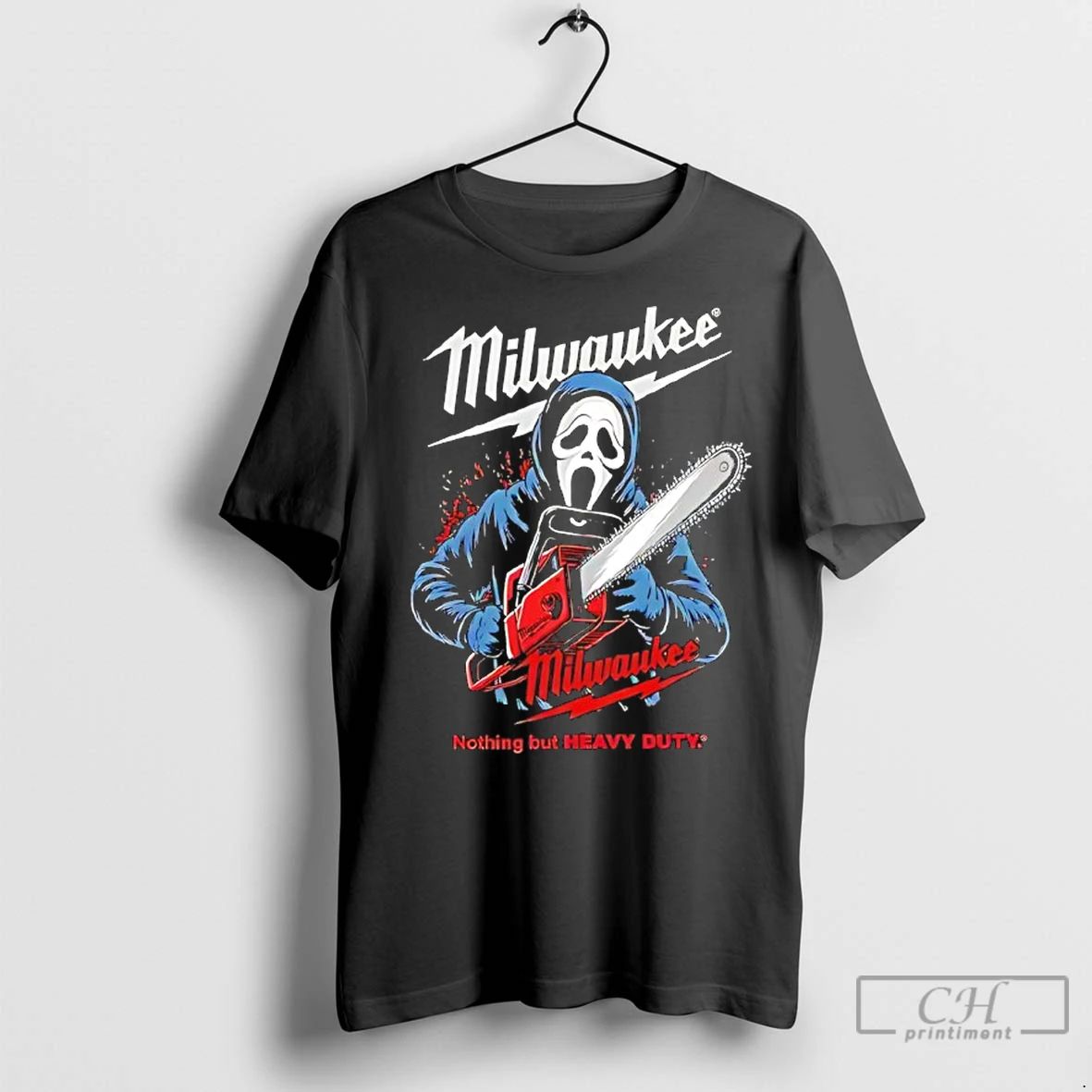 Milwaukee Tools Ghost Face Chainsaw Halloween Tee Unisex T-shirt, Sweatshirt, Hoodie (1)