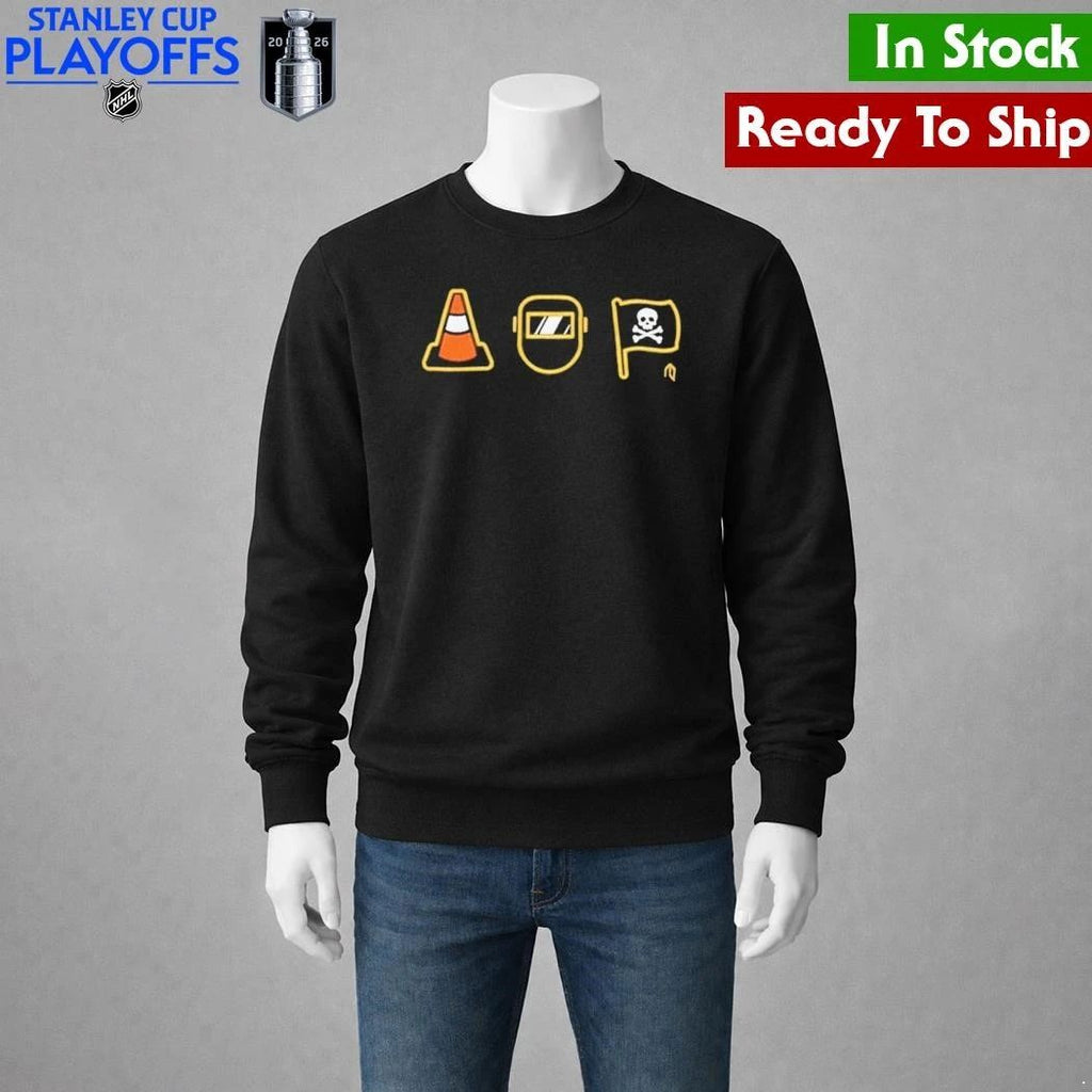 Pirates Traffic Cone 3 Icons Shirt Unisex , , , Long Sleeve Tee