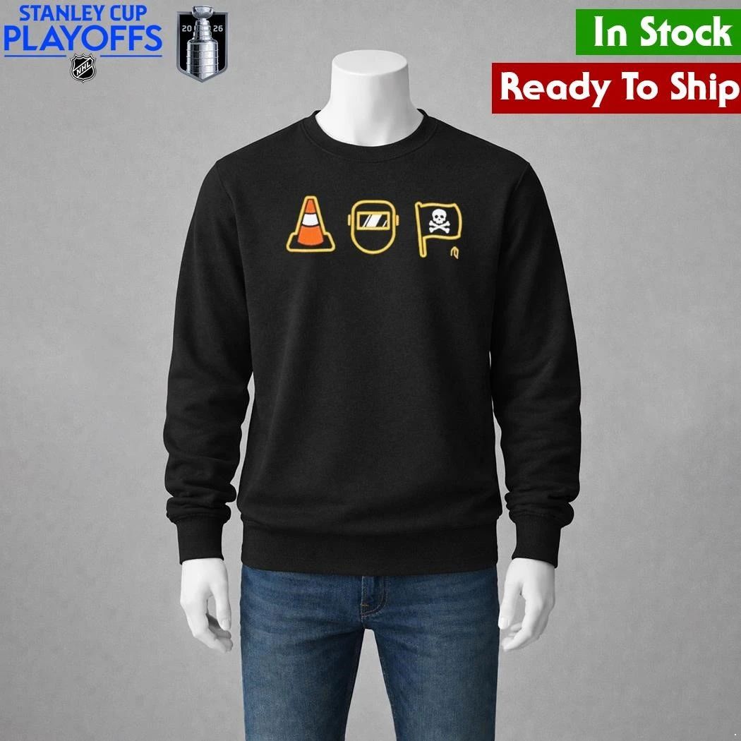 Pirates Traffic Cone 3 Icons Shirt Unisex , , , Long Sleeve Tee
