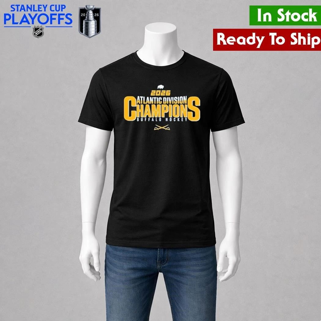 Buffalo Sabres hockey 2026 Atlantic Division Champions Shirt Unisex , , , Long Sleeve Tee