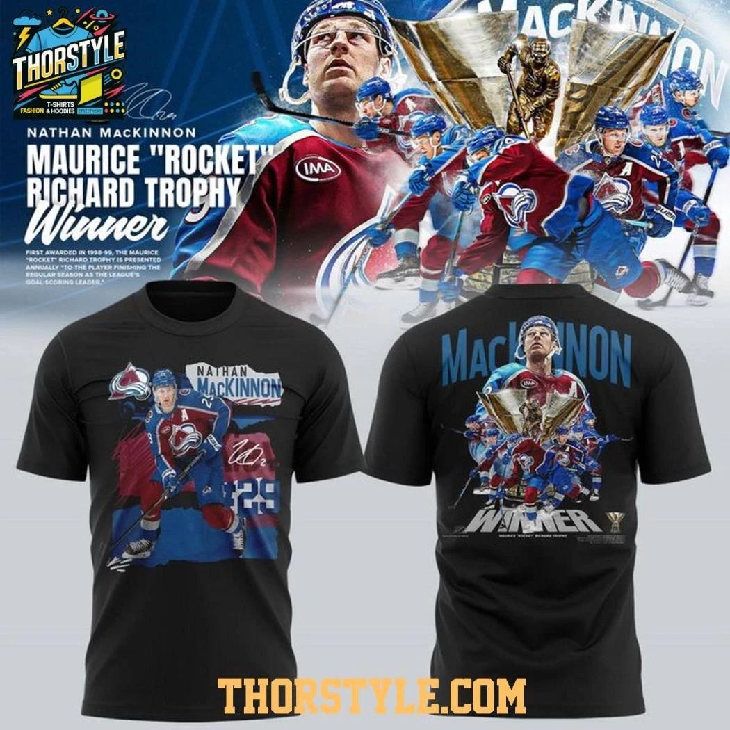 Colorado Avalanche NHL Nathan MacKinnon 2026 Trophy Winner Shirt Unisex , , , Long Sleeve Tee