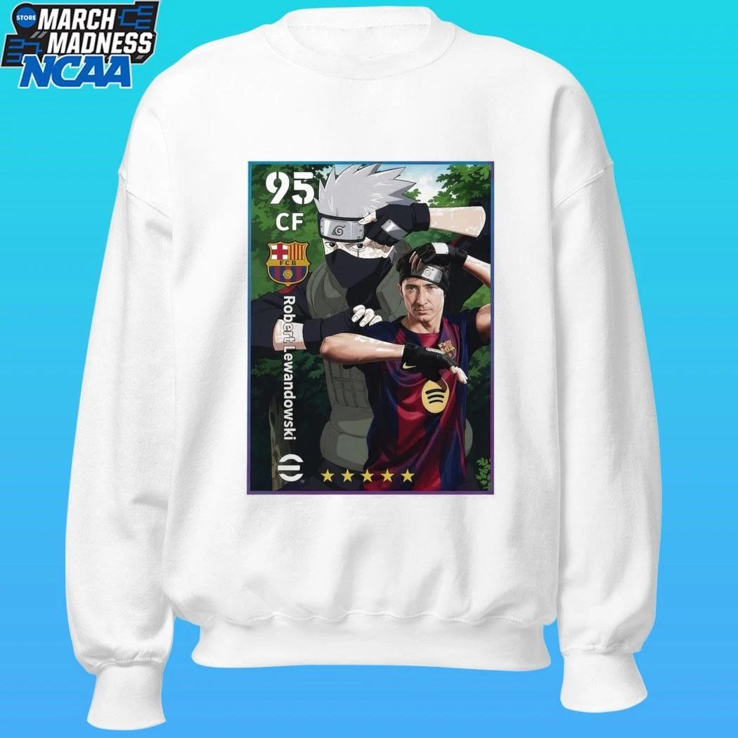 Efootball Game Lewandowski X Kakashi Card 2026 Shirt Unisex , , , Long Sleeve Tee