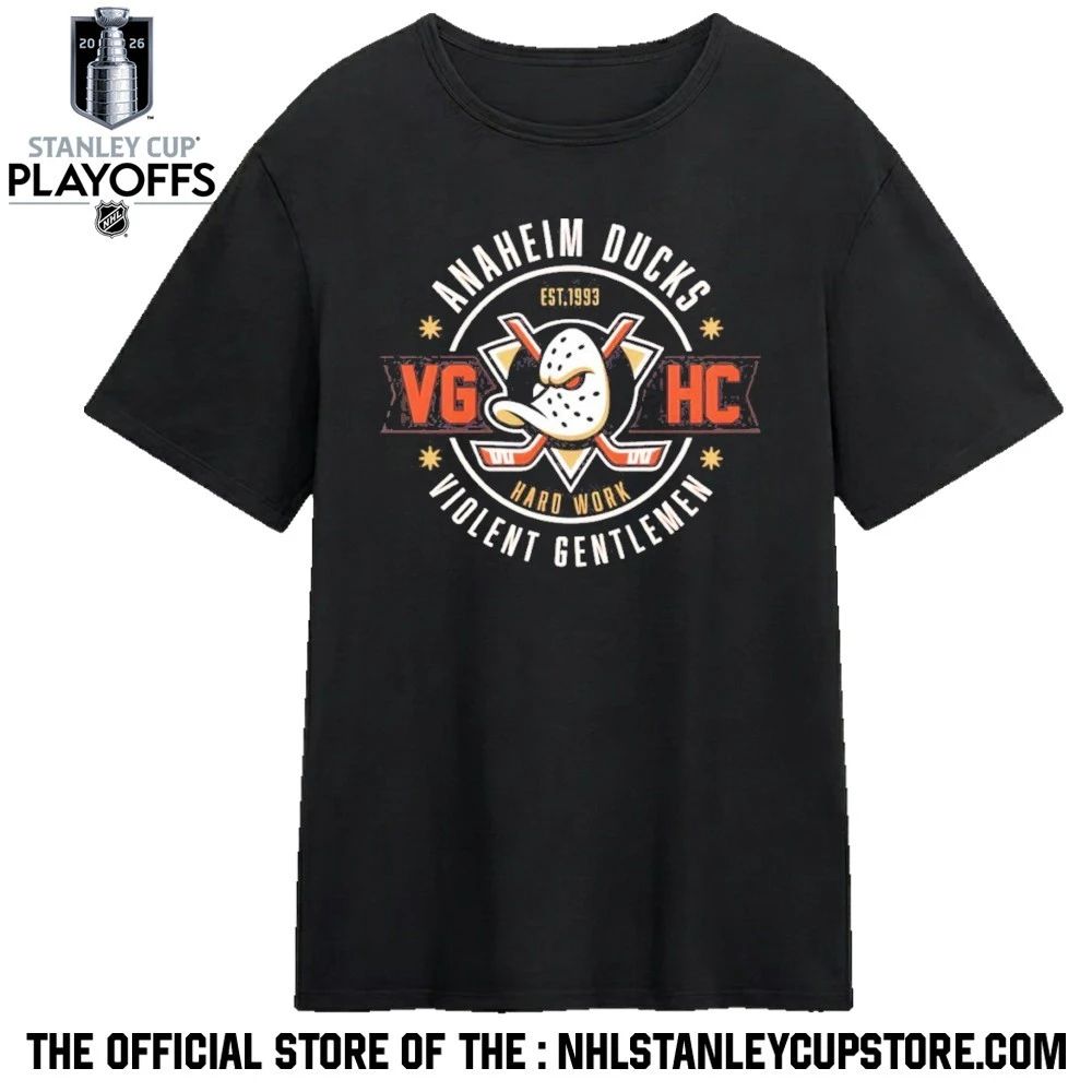 Anaheim Ducks Violent Gentlemen Hockey Vghc Nhl Stanley Cup 2026 Shirt Unisex , , , Long Sleeve Tee