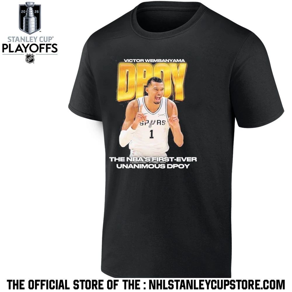 DPOY Victor Wembanyama 2026 The NBA First-Ever Unanimous Defensive Player Of The Year Shirt