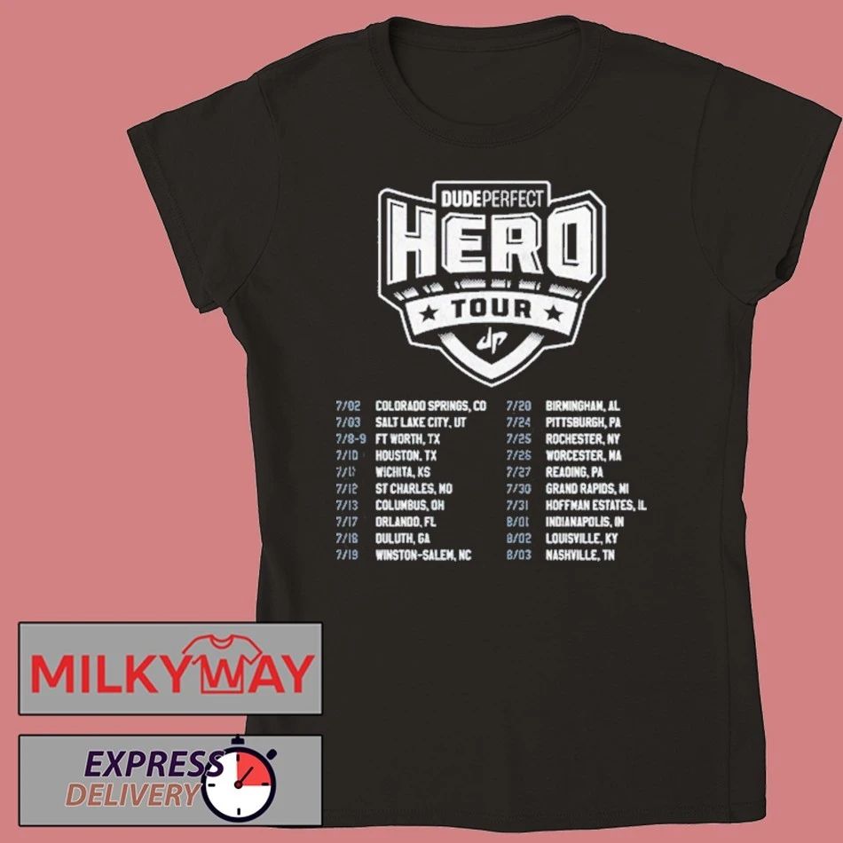 Dude Perfect Hero Tour Shirt Unisex , , , Long Sleeve Tee