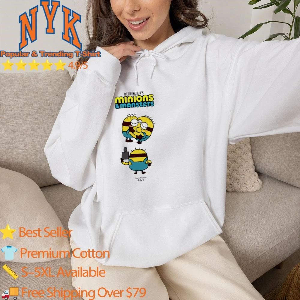Illumination Minions and Monsters Hugging Only In Theatres July 1 Shirt