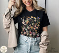 Pressed Flowers Comfort Tee Boho Wildflowers Floral Nature Gift Unisex , , , Long Sleeve Tee