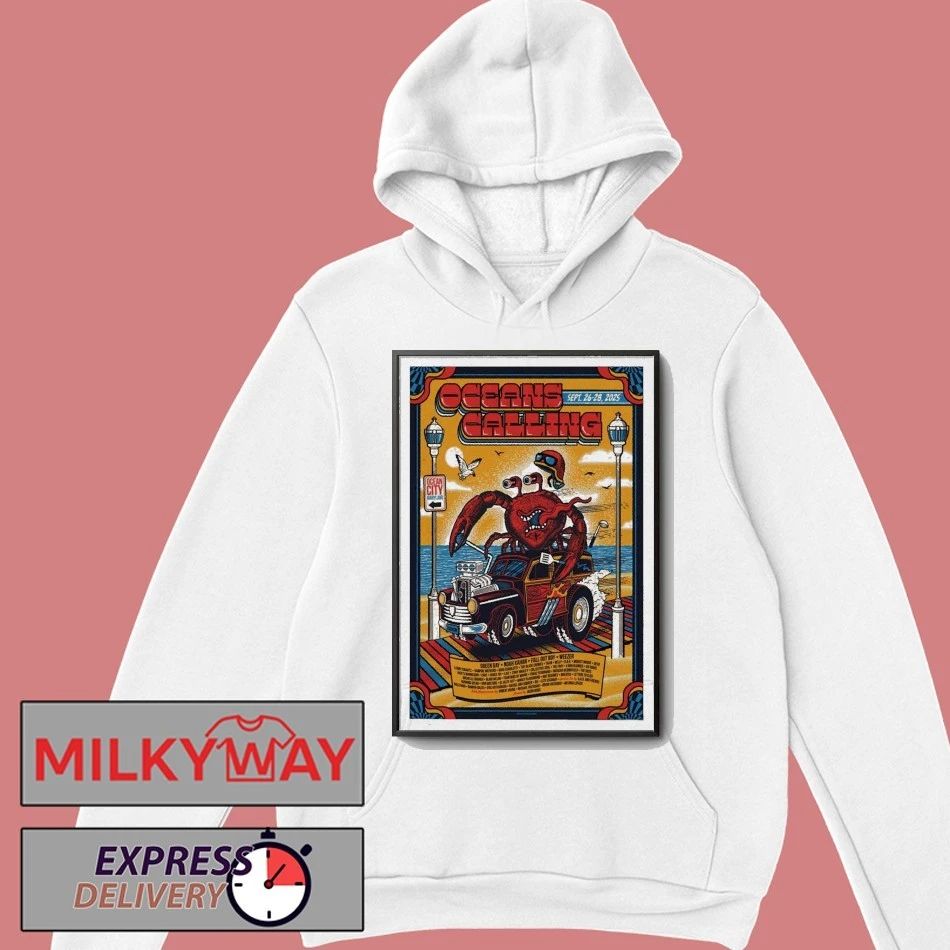 26-28 Sep 2025 Oceans Calling Festival Lineup Poster shirt Unisex , , , Long Sleeve Tee