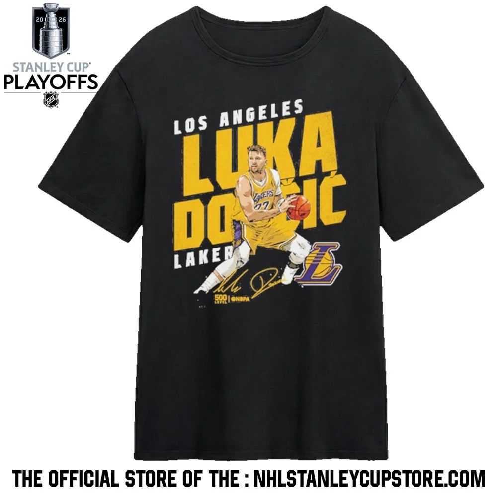 Luka Doncic Los Angeles Lakers Slant 2026 Shirt Unisex , , , Long Sleeve Tee