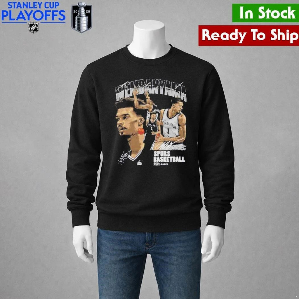 Victor Wembanyama San Antonio Basketball Collage Pro Shirt Unisex , , , Long Sleeve Tee