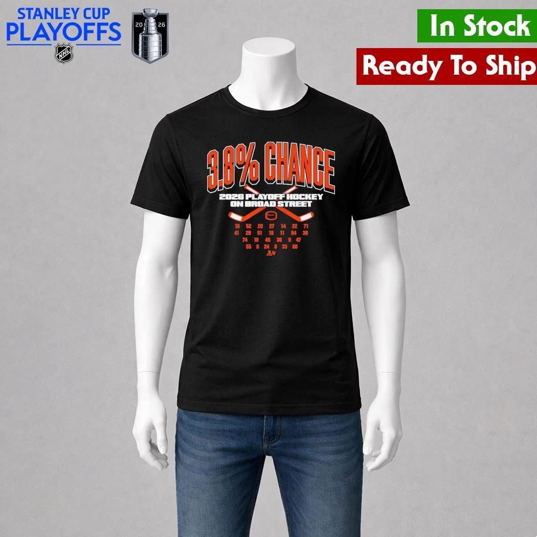 Philadelphia Hockey 3.8% Chance Shirt Unisex , , , Long Sleeve Tee