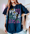 Boho Floral Daisy Flower Comfort Tee Shirt Women's Casual Unisex , , , Long Sleeve Tee