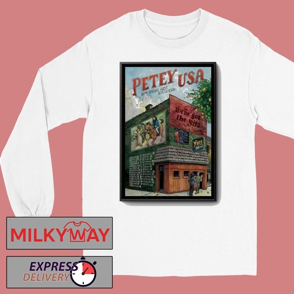 Petey America 2025 Show Poster shirt Unisex , , , Long Sleeve Tee