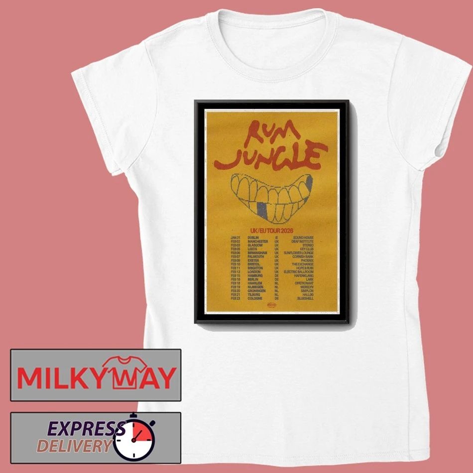 Rum Jungle Tour 2026 UK EU Poster shirt Unisex , , , Long Sleeve Tee
