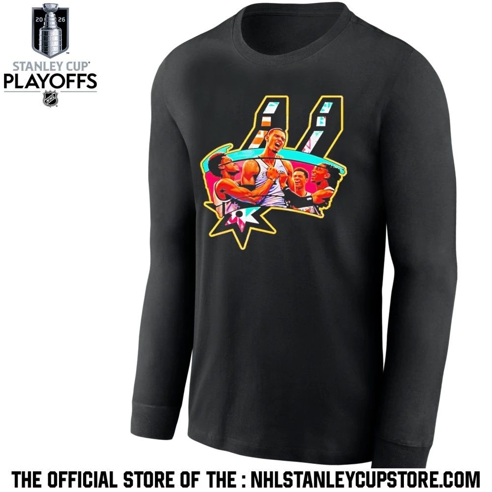Victor Wembanyama 1 San Antonio Spurs Basketball Playoff Clinch Celebration Shirt Unisex , , , Long Sleeve Tee