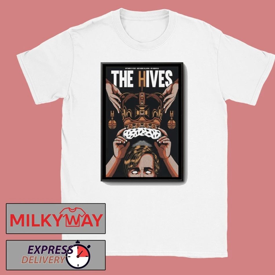 Poster The Hives Hollywood, CA Tour 25 Sep 2025 shirt Unisex , , , Long Sleeve Tee