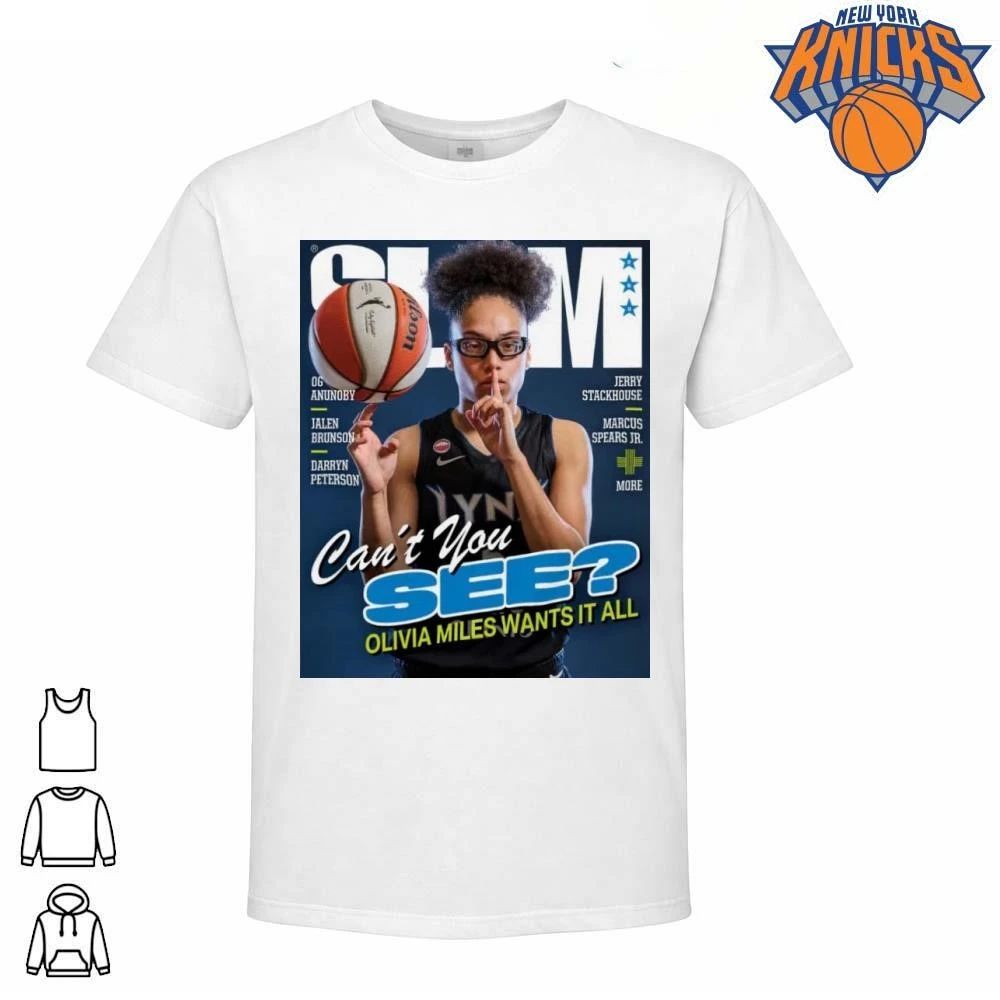 SLAM Magazine Olivia Miles Basketball Star Can’t You See Sports Fan T Shirt