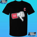 Hunter Gaddis Cleveland Guardians Thumbs Down Shirt Unisex , , , Long Sleeve Tee