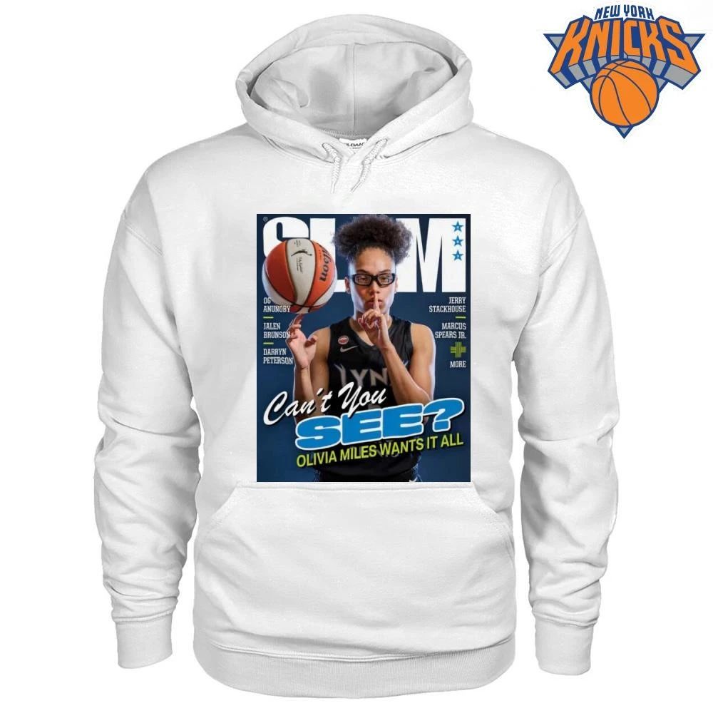 SLAM Magazine Olivia Miles Basketball Star Can’t You See Sports Fan T Shirt