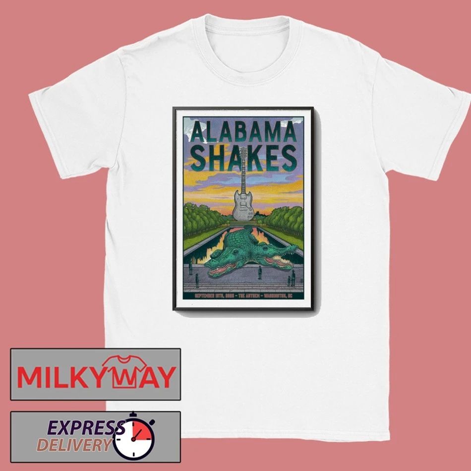 Alabama Shakes September 19, 2025 The Anthem. Washington, DC Poster shirt Unisex , , , Long Sleeve Tee