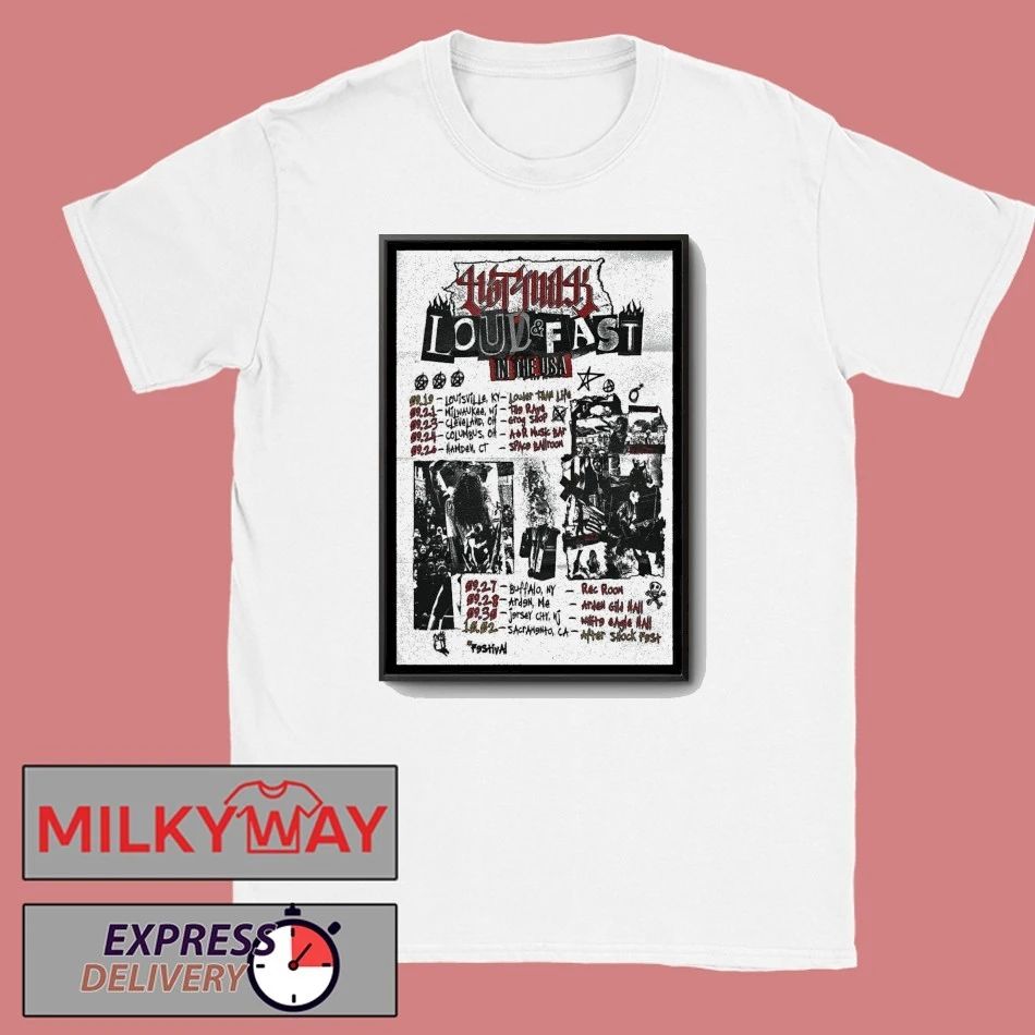 Milk Loud Fast Poster shirt Unisex , , , Long Sleeve Tee