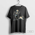 Officials Skeleton Chasing Pug Halloween Dog Mom Pug T Shirts Unisex , , , Long Sleeve Tee