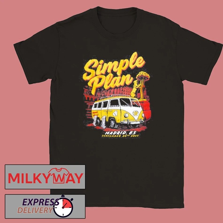 Simple Plan Madrid, Spain 2025 Event Unisex , , , Long Sleeve Tee