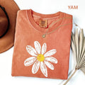 Daisy Boho Floral Comfort Tee Shirt Flower Aesthetic Soft Cotton Top Unisex , , , Long Sleeve Tee