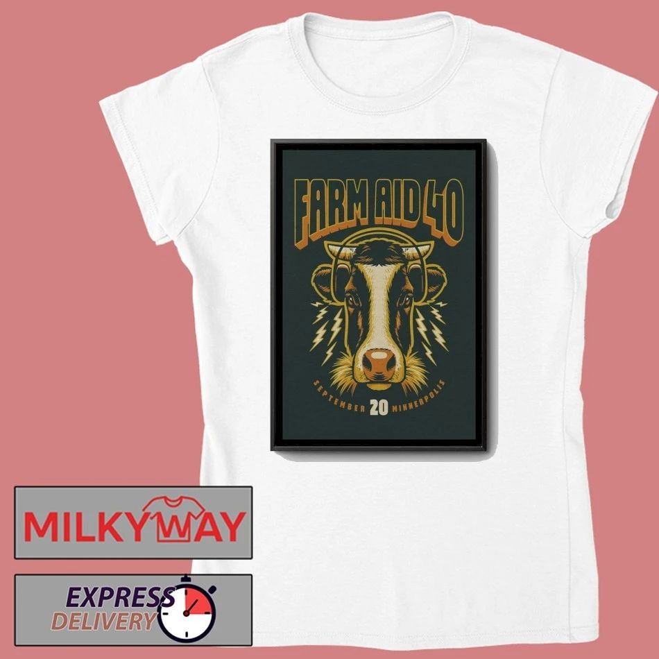 Farm Aid 40 Minnesota Event Poster shirt Unisex , , , Long Sleeve Tee
