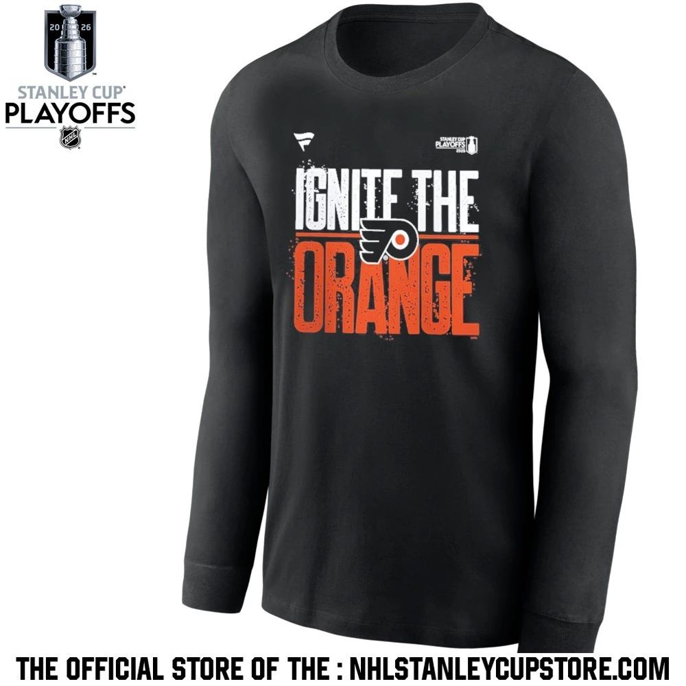 Philadelphia Flyers Black 2026 Stanley Cup Playoffs Slogan Shirt Unisex , , , Long Sleeve Tee