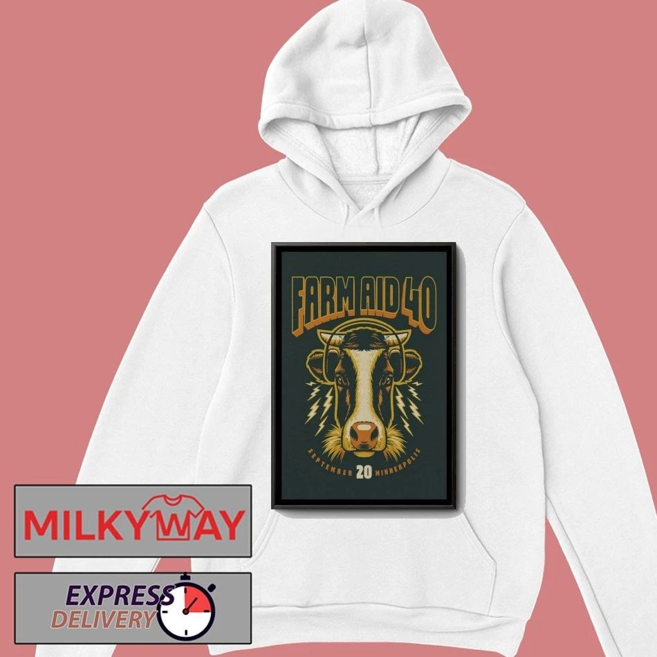 Farm Aid 40 Minnesota Event Poster shirt Unisex , , , Long Sleeve Tee