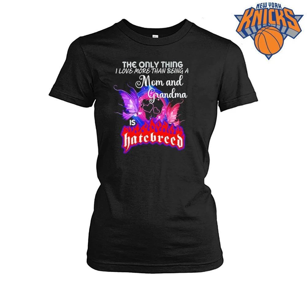 Mom and Grandma butterfly fire parody Hatebreed band shirt