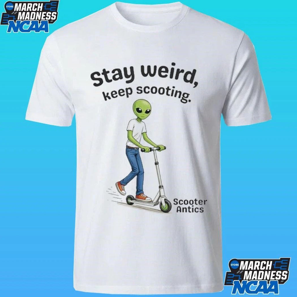 Scooter Antics Alien Stay Weird Keep Scooting Unisex , , , Long Sleeve Tee