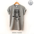 Spiritual Owl Spirit Animal Boho Comfort Tee Unisex , , , Long Sleeve Tee