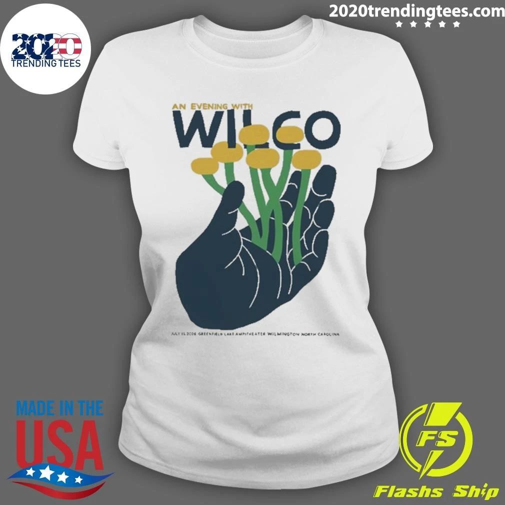 Wilco July 13, 2026 Wilmington, NC Event Tee Shirt