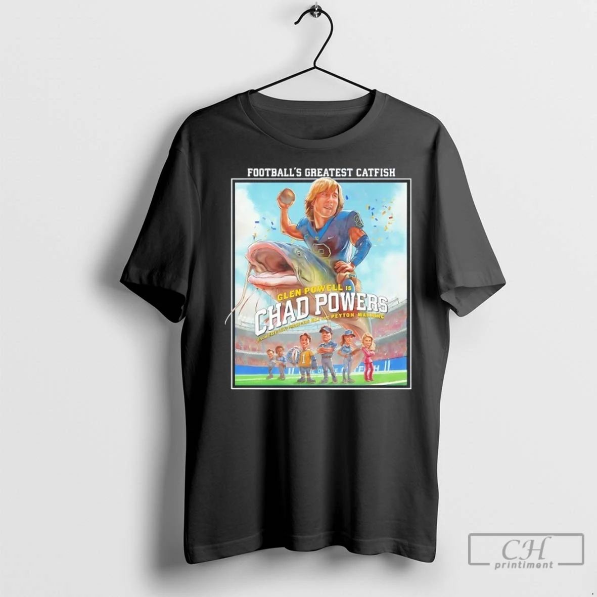 Premium Glen Powell Is Chad Powers Footballs Greatest Catfish Unisex , , , Long Sleeve Tee
