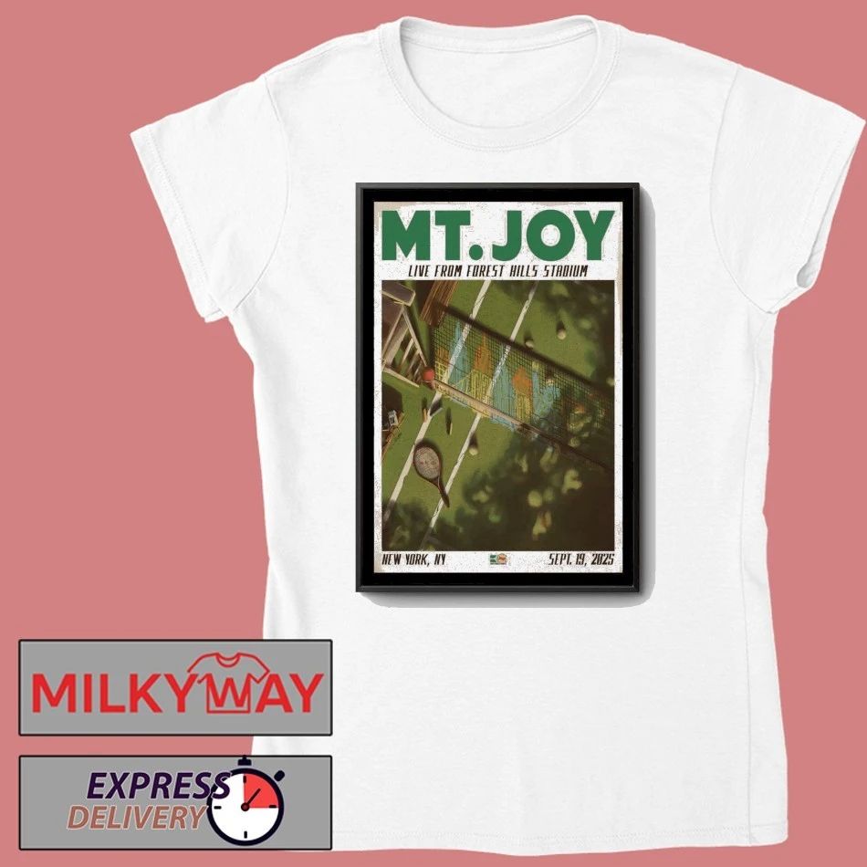Mt. Joy Sept 19, 2025 Forest Hills Stadium, New York, NY Poster shirt Unisex , , , Long Sleeve Tee