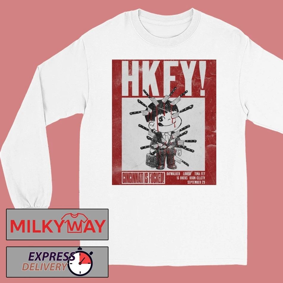 HKFY Hong Kong Fuck You Cincinnati Is Fucked September 29 2025 Cincinnati Ohio shirt Unisex , , , Long Sleeve Tee
