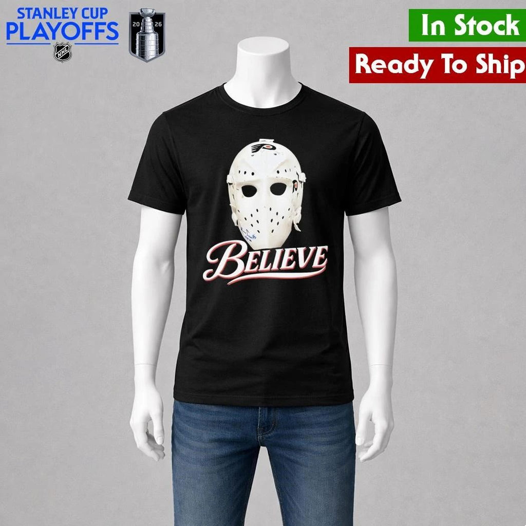 Parent Ice Hockey Mask Believe Shirt Unisex , , , Long Sleeve Tee