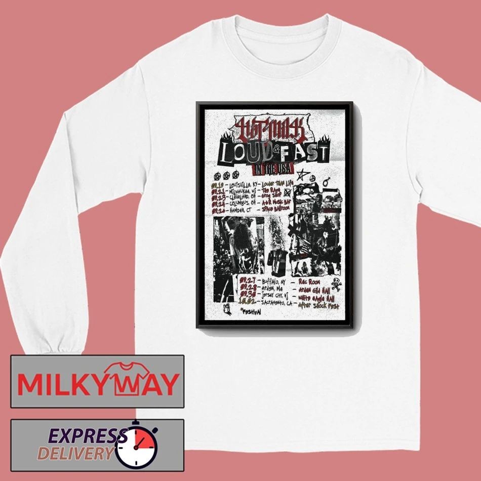Milk Loud Fast Poster shirt Unisex , , , Long Sleeve Tee