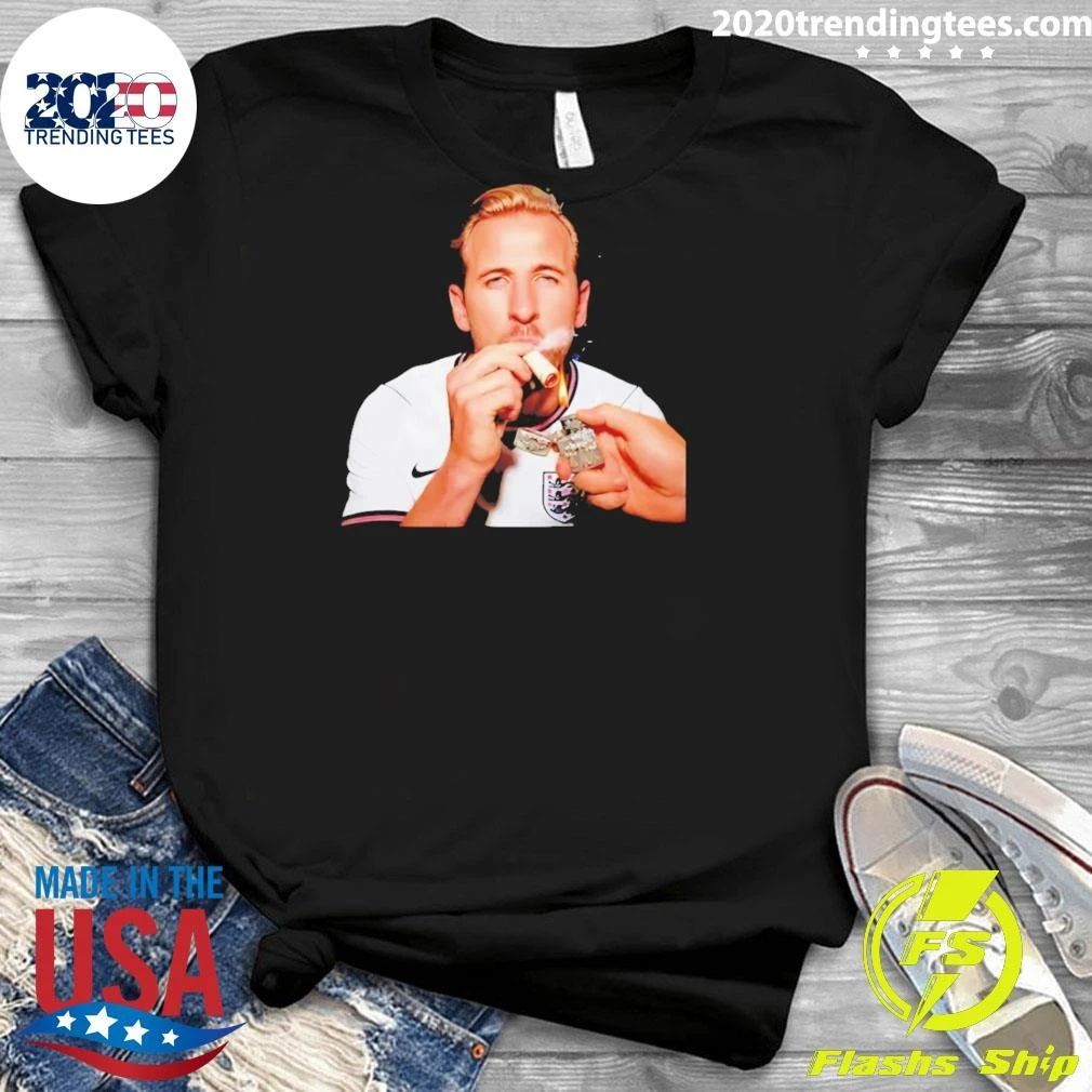 Harry Kane England National Team Football Smoking Shirt