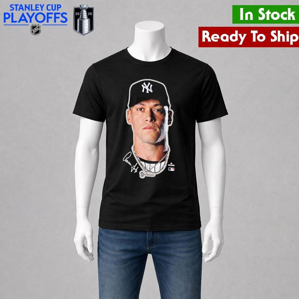 New York Yankees Aaron Judge Outerstuff Black Headliner Shirt Unisex , , , Long Sleeve Tee